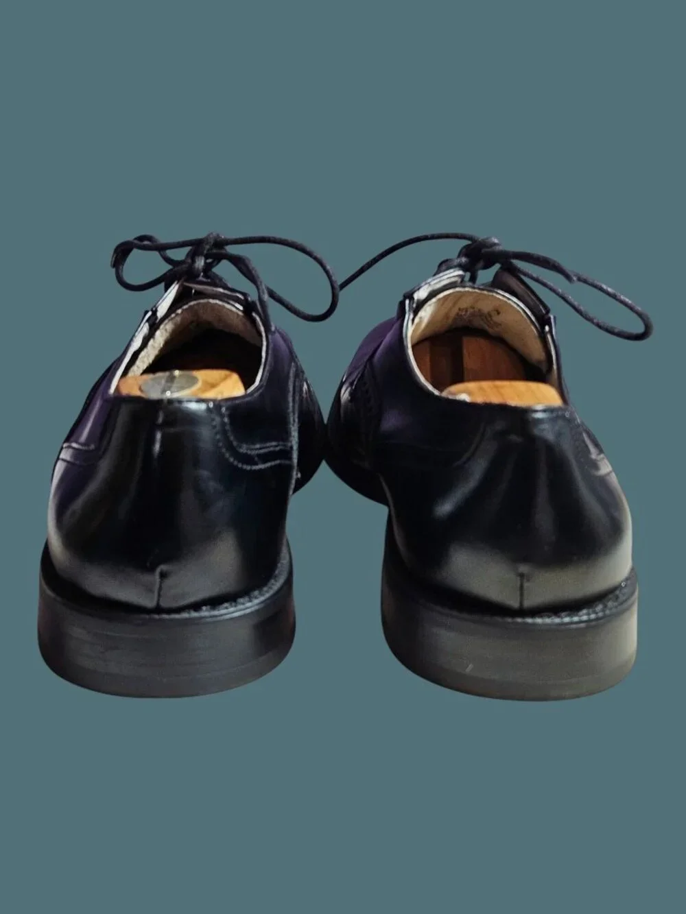 JF J. Ferrar Black Dane Cap Toe Oxford Lace Up Dress Shoes Men Size 10M